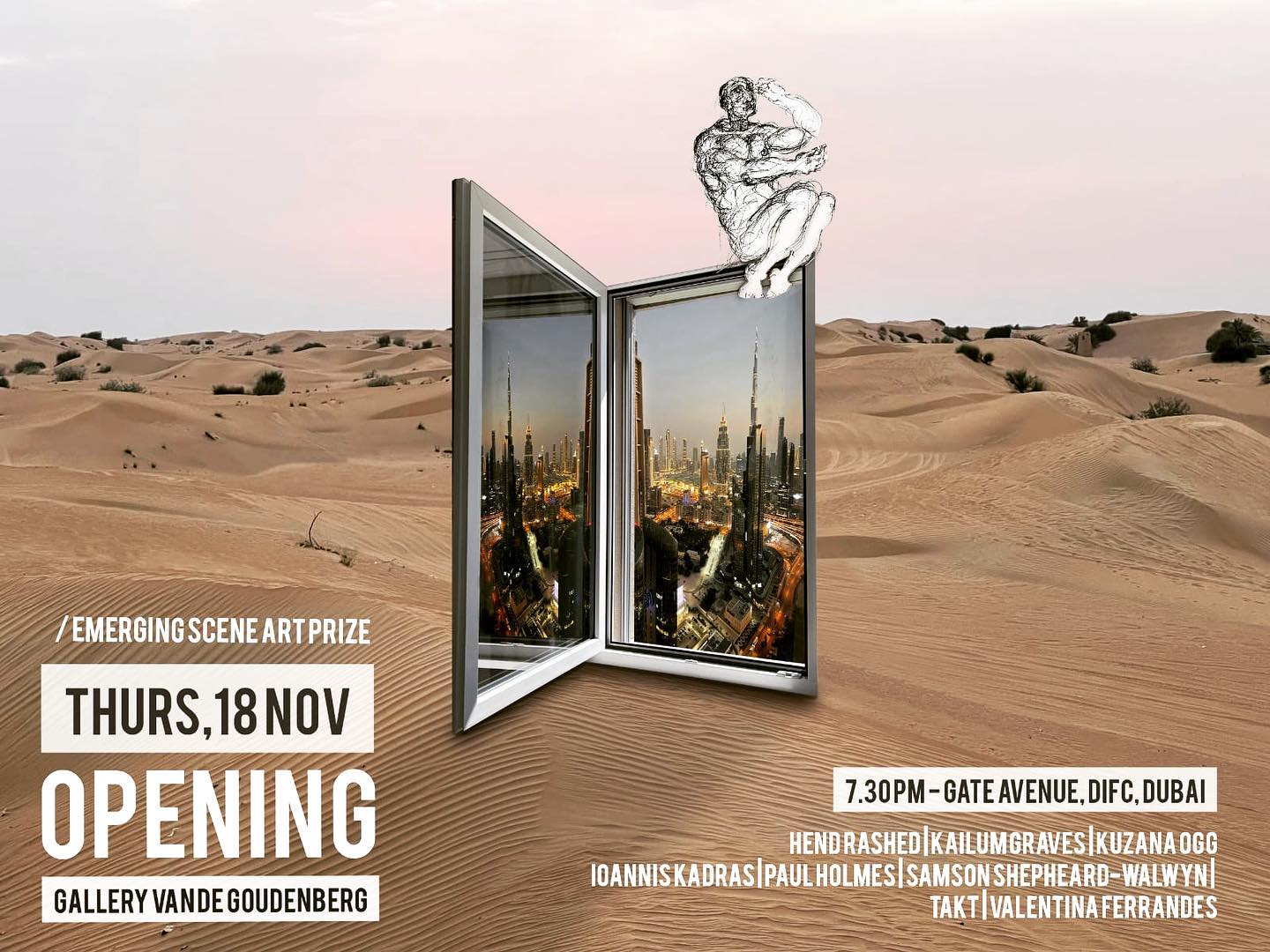 Emerging Scene Art Prize opening, Dubai
